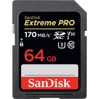 Cartão de Memória Sandisk Sd Extreme Pro 64Gb  - 170Mb/S